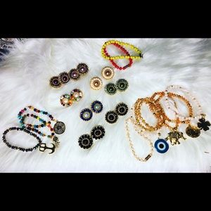 Hand made earrings and bracelets “Y collection”